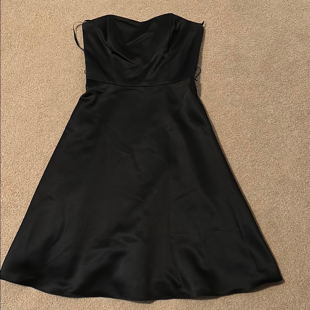 White House Black Market Black Strapless Dress